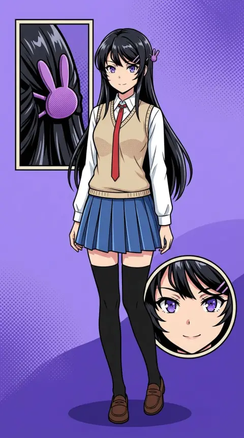 Mai Sakurajima — AI comic character
