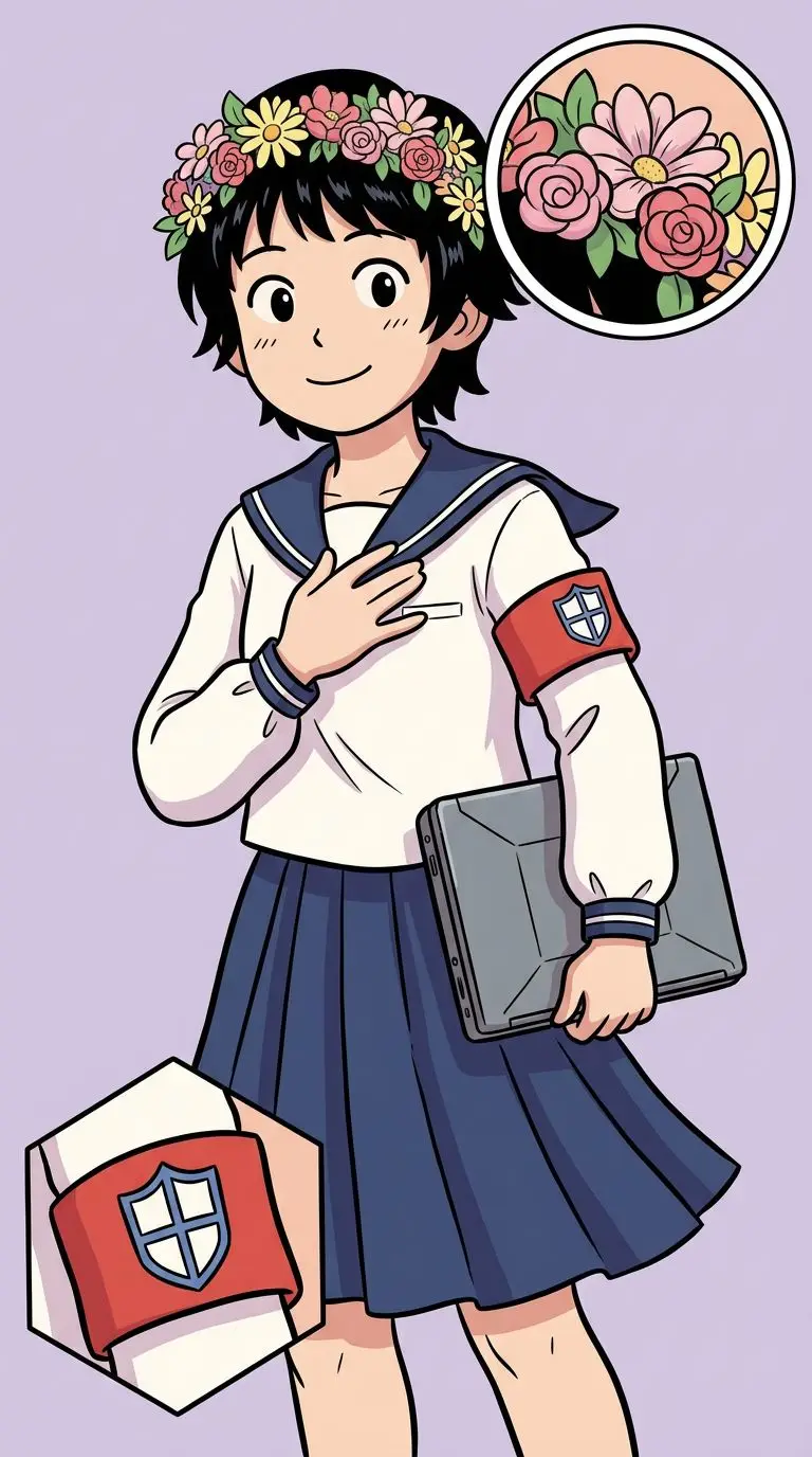 Uiharu Kazari portrait — AI comic character on TabStory