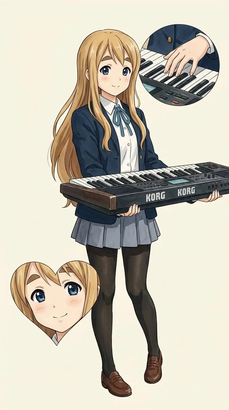 Tsumugi Kotobuki portrait — AI comic character on TabStory