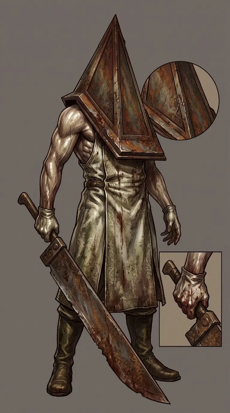Pyramid Head portrait — AI comic character on TabStory
