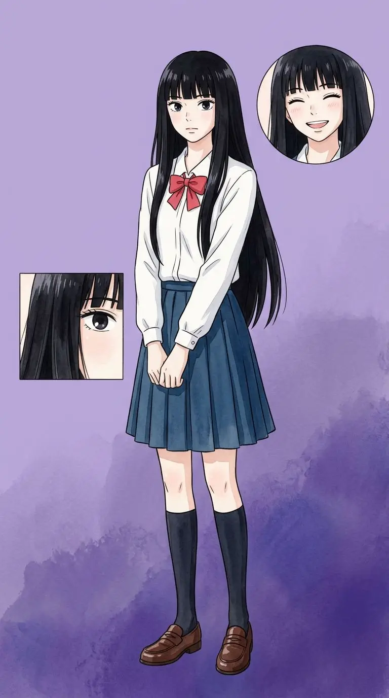 Sawako Kuronuma portrait — AI comic character on TabStory