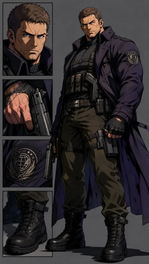 Chris Redfield — related AI comic character