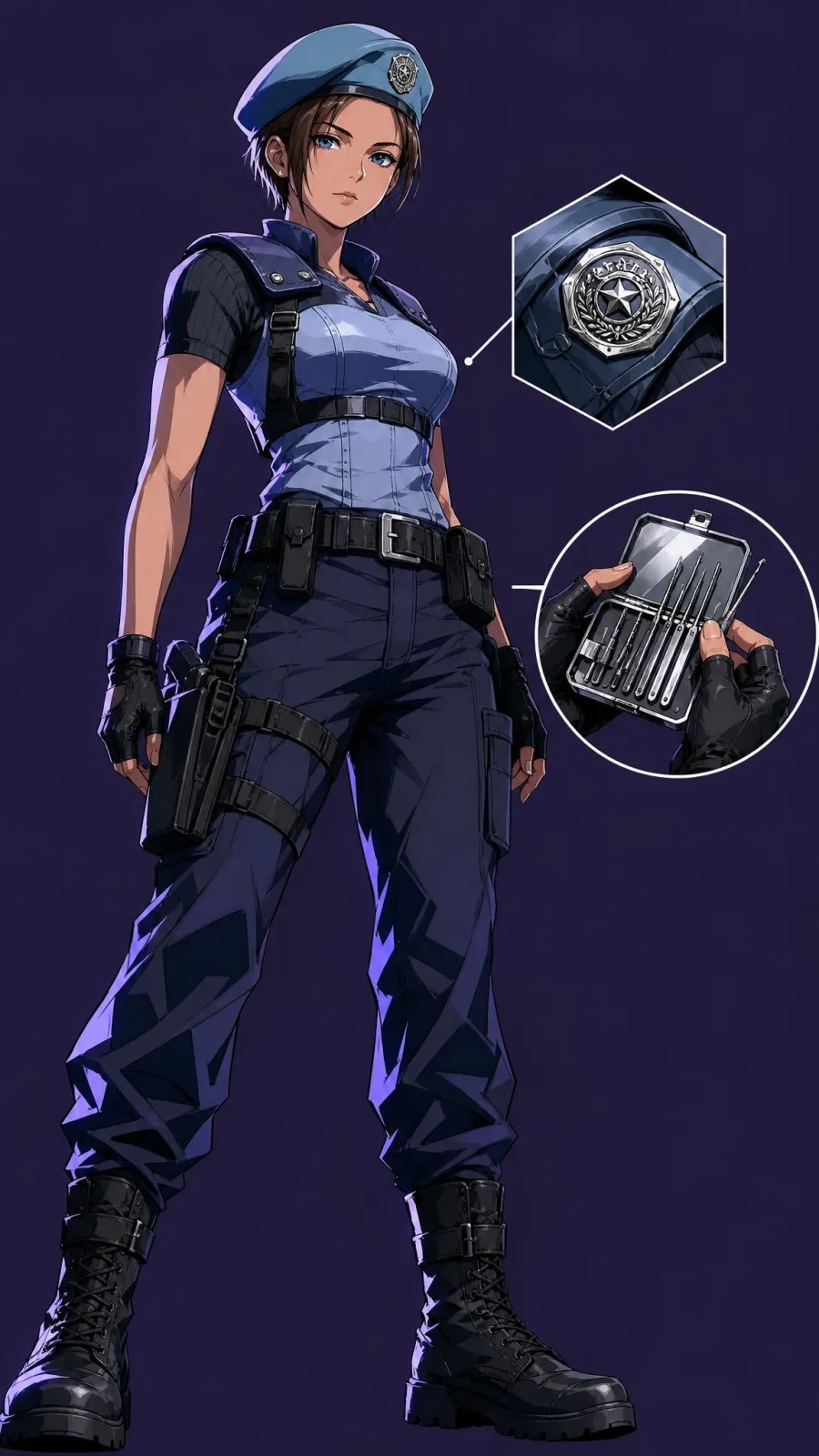 Jill Valentine portrait — AI comic character on TabStory