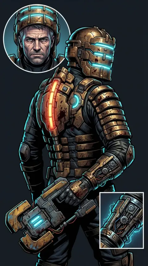 Isaac Clarke — AI comic character