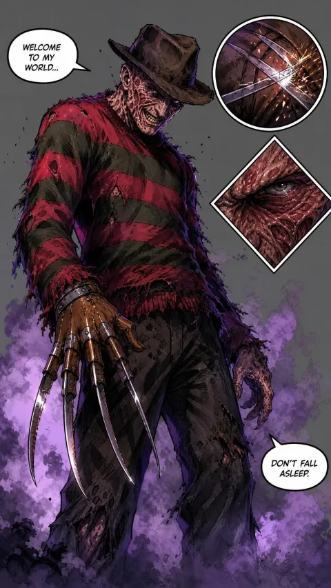 Freddy Krueger — AI comic character