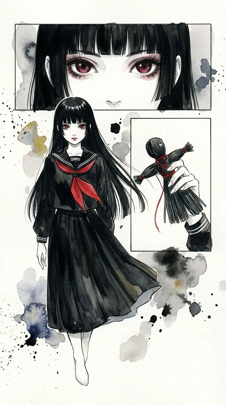 閻魔あい portrait — AI comic character on TabStory