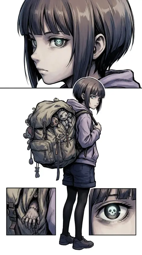 寶月夜宵 — related AI comic character