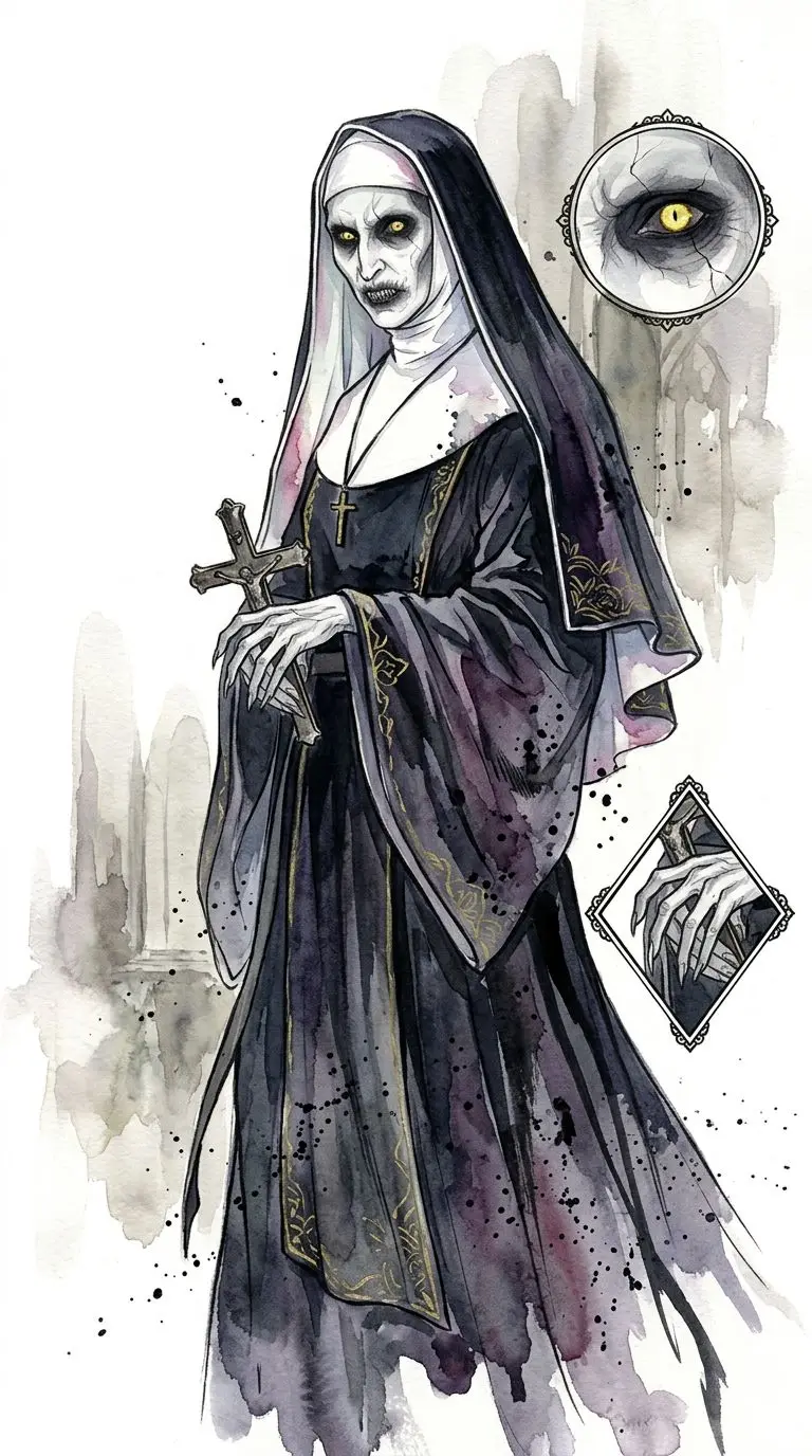 Valak (The Nun) portrait — AI comic character on TabStory