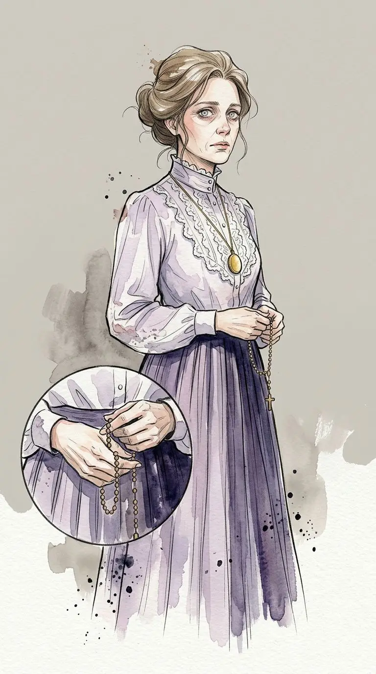 Lorraine Warren portrait — AI comic character on TabStory