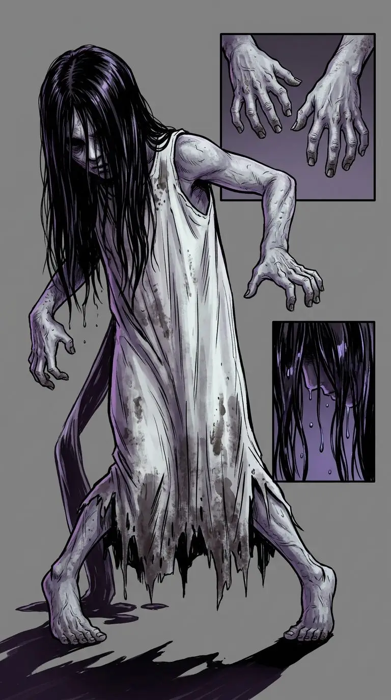 Samara Morgan portrait — AI comic character on TabStory