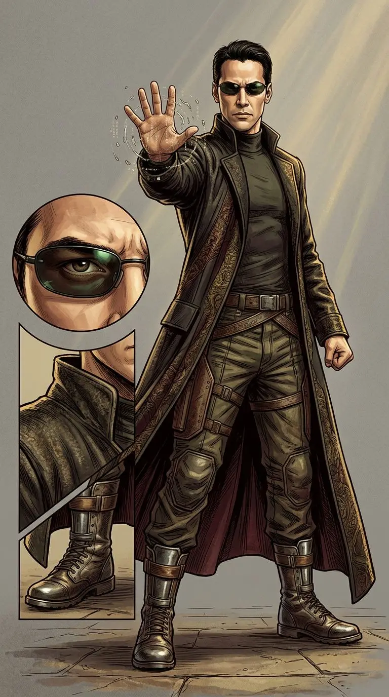 Neo portrait — AI comic character on TabStory
