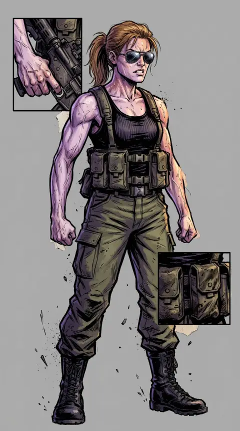Sarah Connor — AI comic character