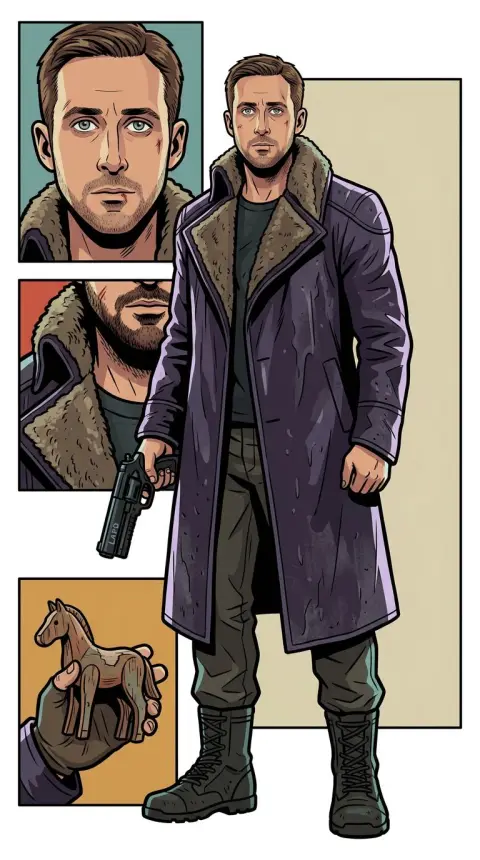 K (Blade Runner 2049) — AI comic character
