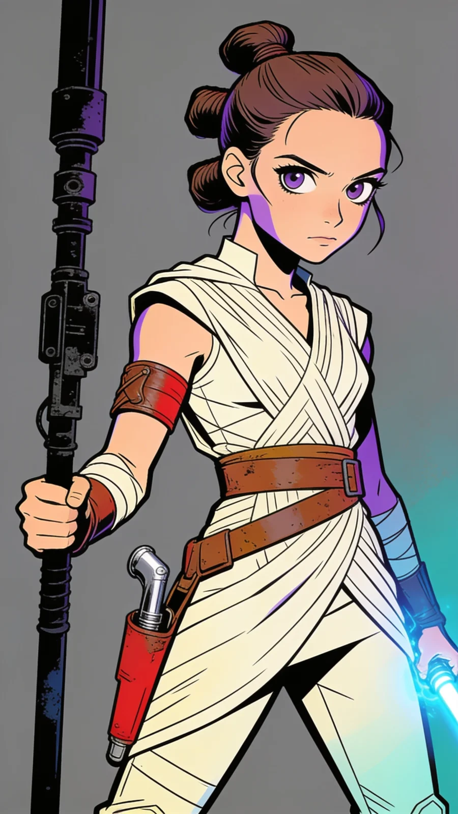 Rey portrait — AI comic character on TabStory