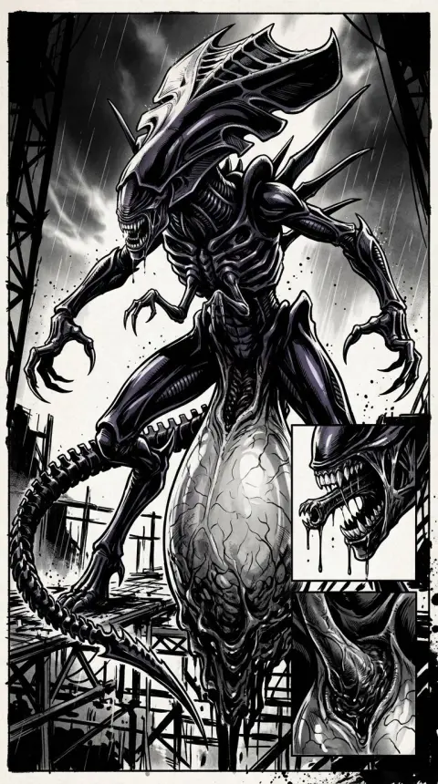 Alien Queen — AI comic character