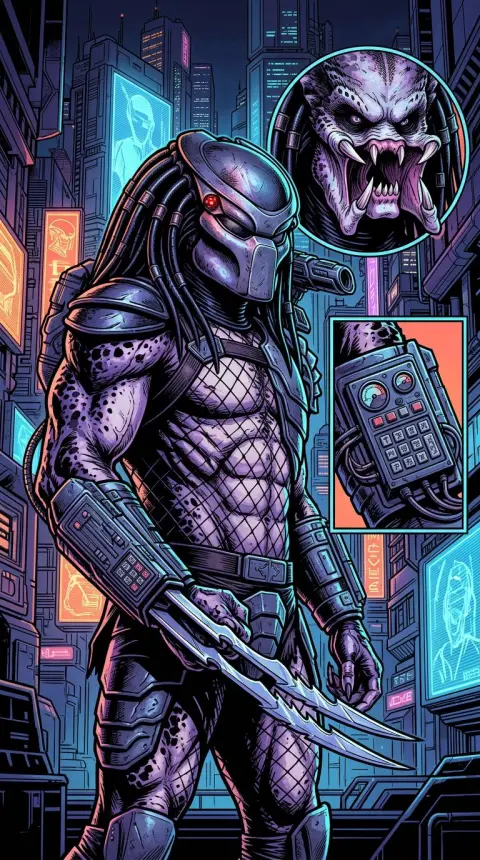 Predator — AI comic character