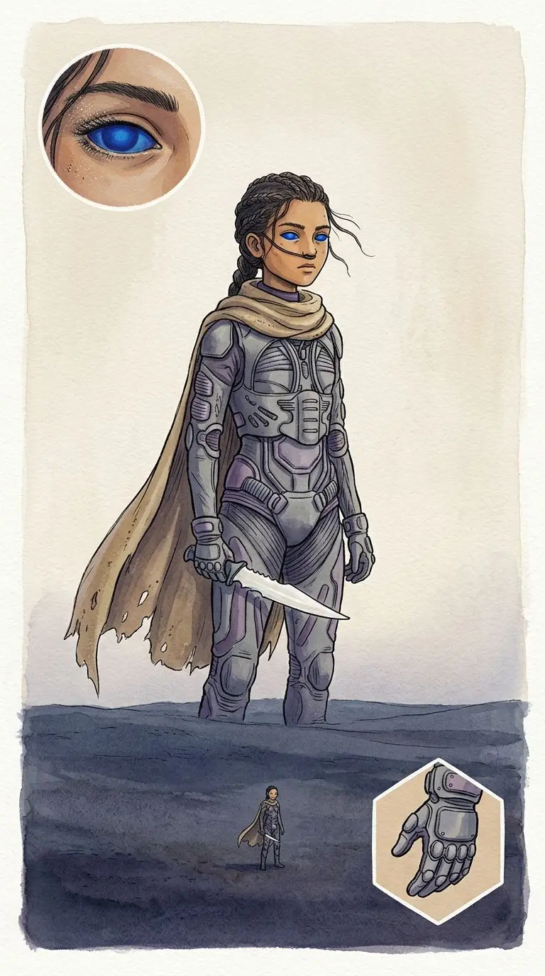 Chani portrait — AI comic character on TabStory
