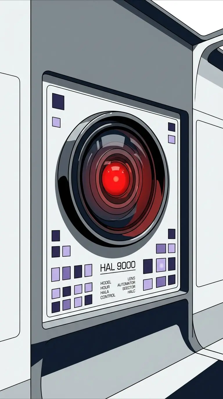 HAL 9000 portrait — AI comic character on TabStory