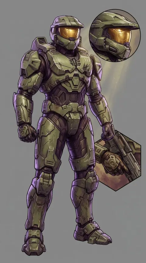 Master Chief Petty Officer John-117 — AI comic character