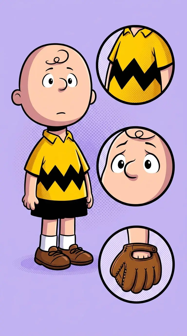 Charlie Brown portrait — AI comic character on TabStory
