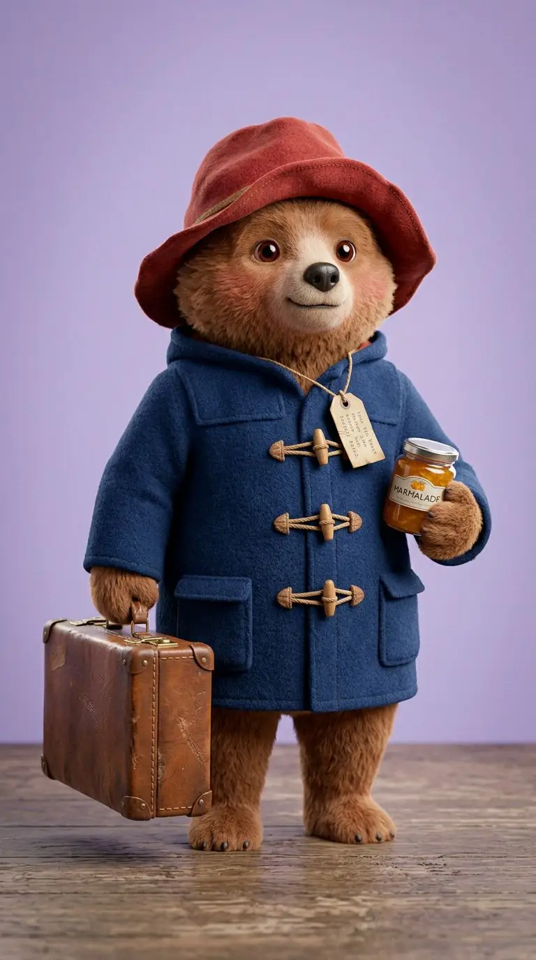 Paddington Bear portrait — AI comic character on TabStory