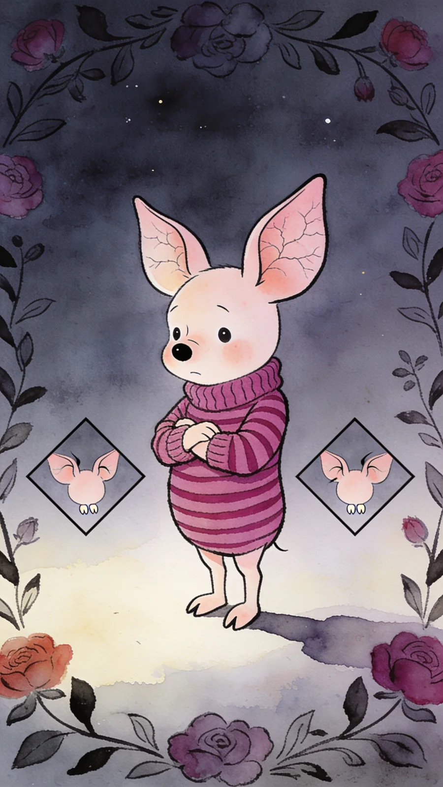 Piglet portrait — AI comic character on TabStory