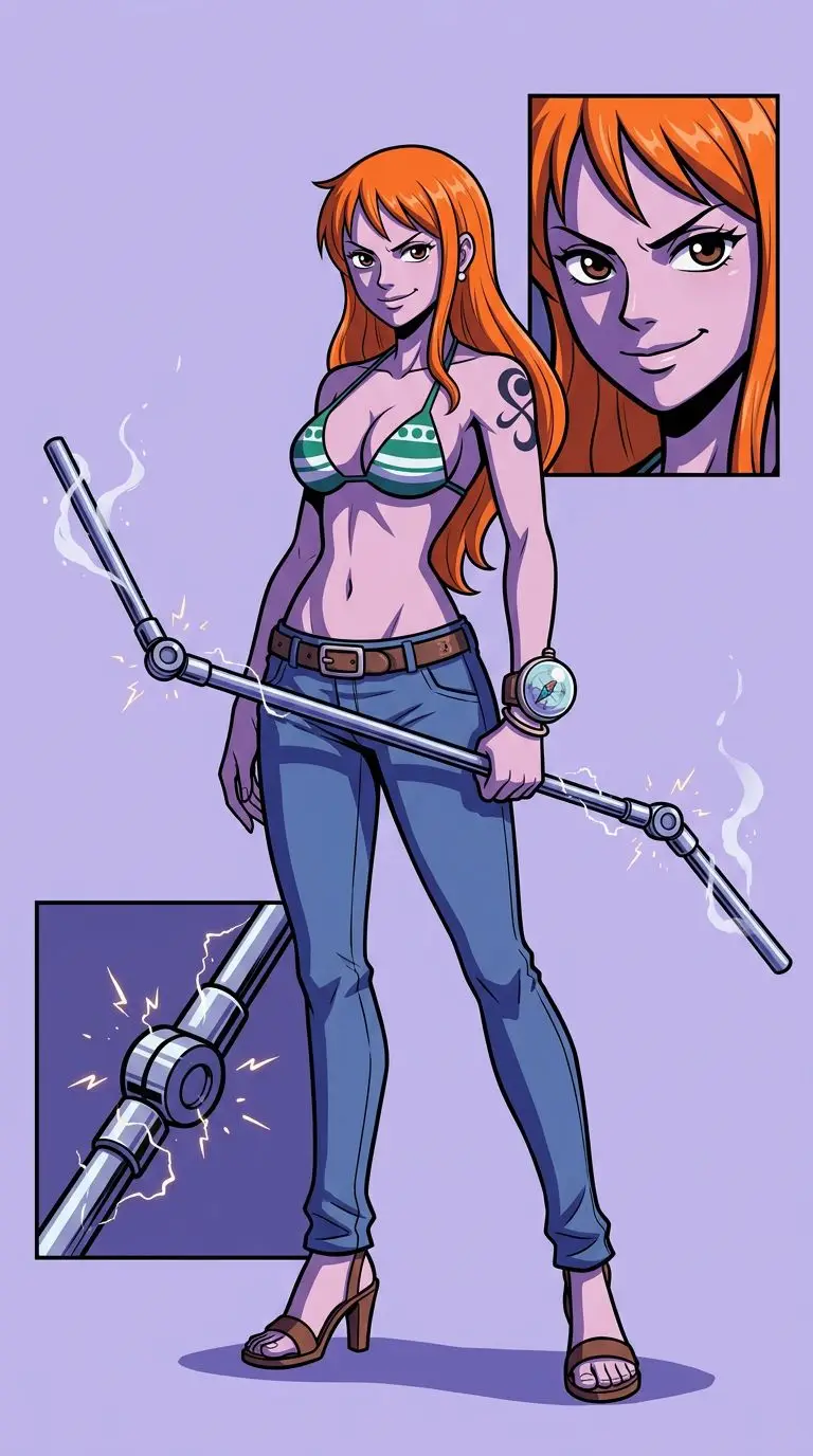 Nami portrait — AI comic character on TabStory