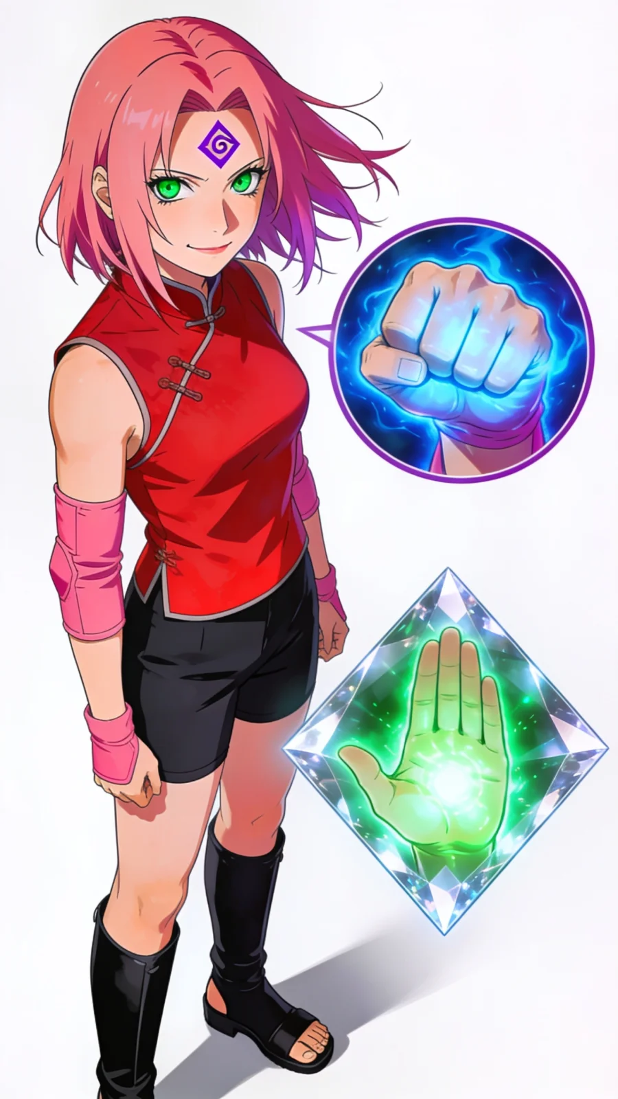 Sakura Haruno portrait — AI comic character on TabStory