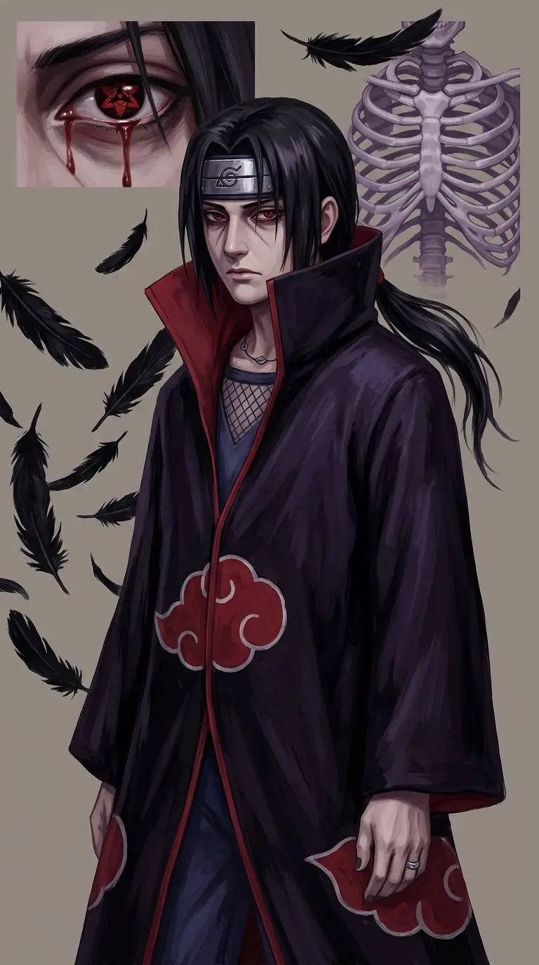 Itachi Uchiha portrait — AI comic character on TabStory