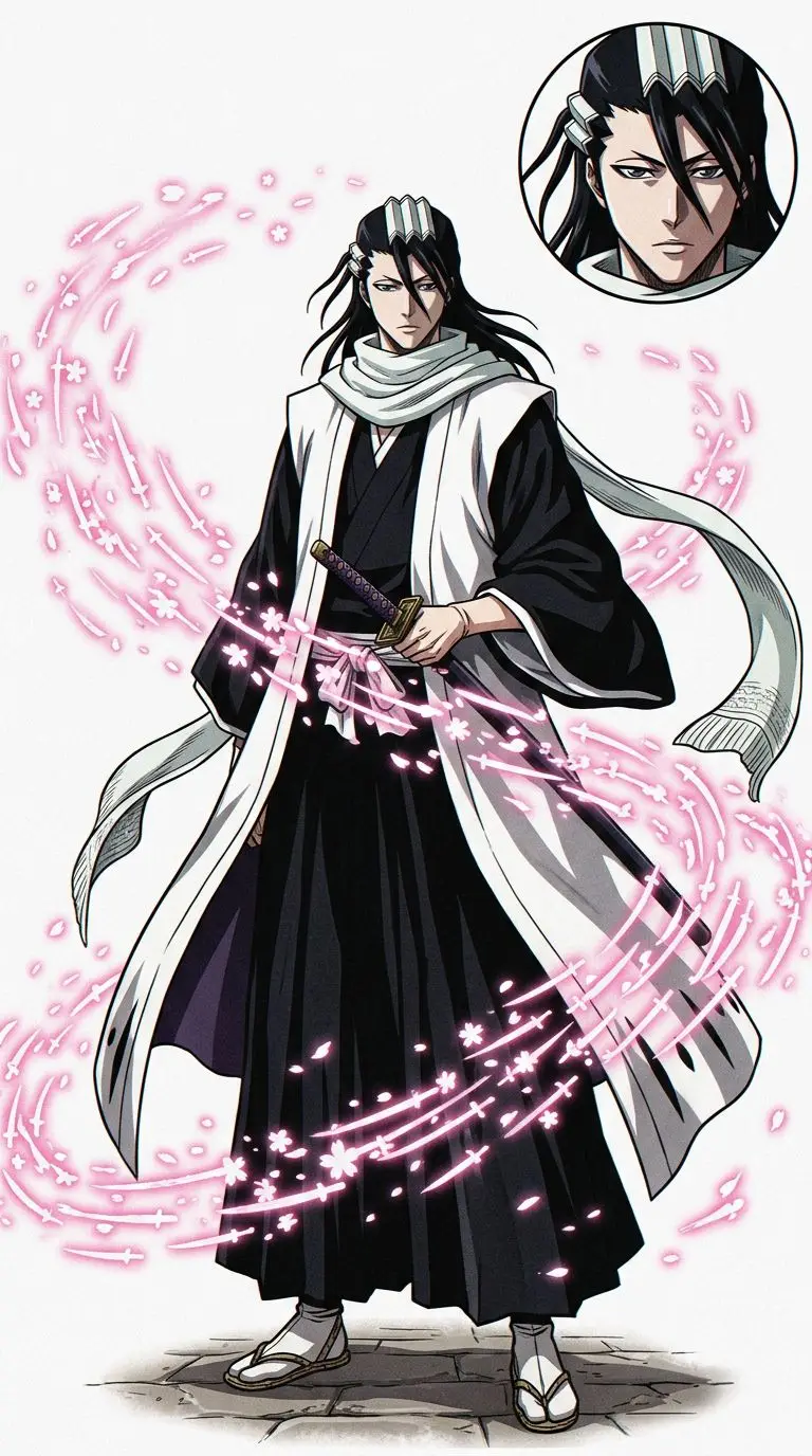 Byakuya Kuchiki portrait — AI comic character on TabStory