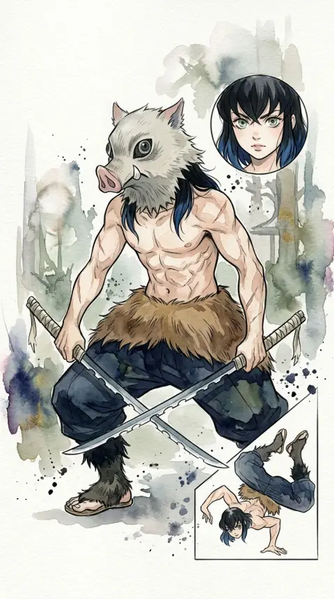 Inosuke Hashibira — AI comic character