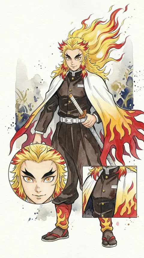 Kyojuro Rengoku — AI comic character