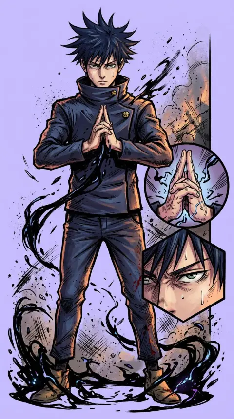 Megumi Fushiguro — AI comic character