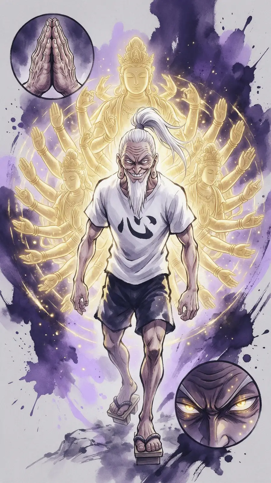 Isaac Netero portrait — AI comic character on TabStory