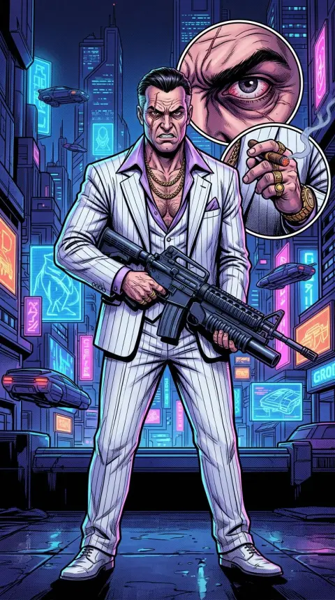 Tony Montana — related AI comic character