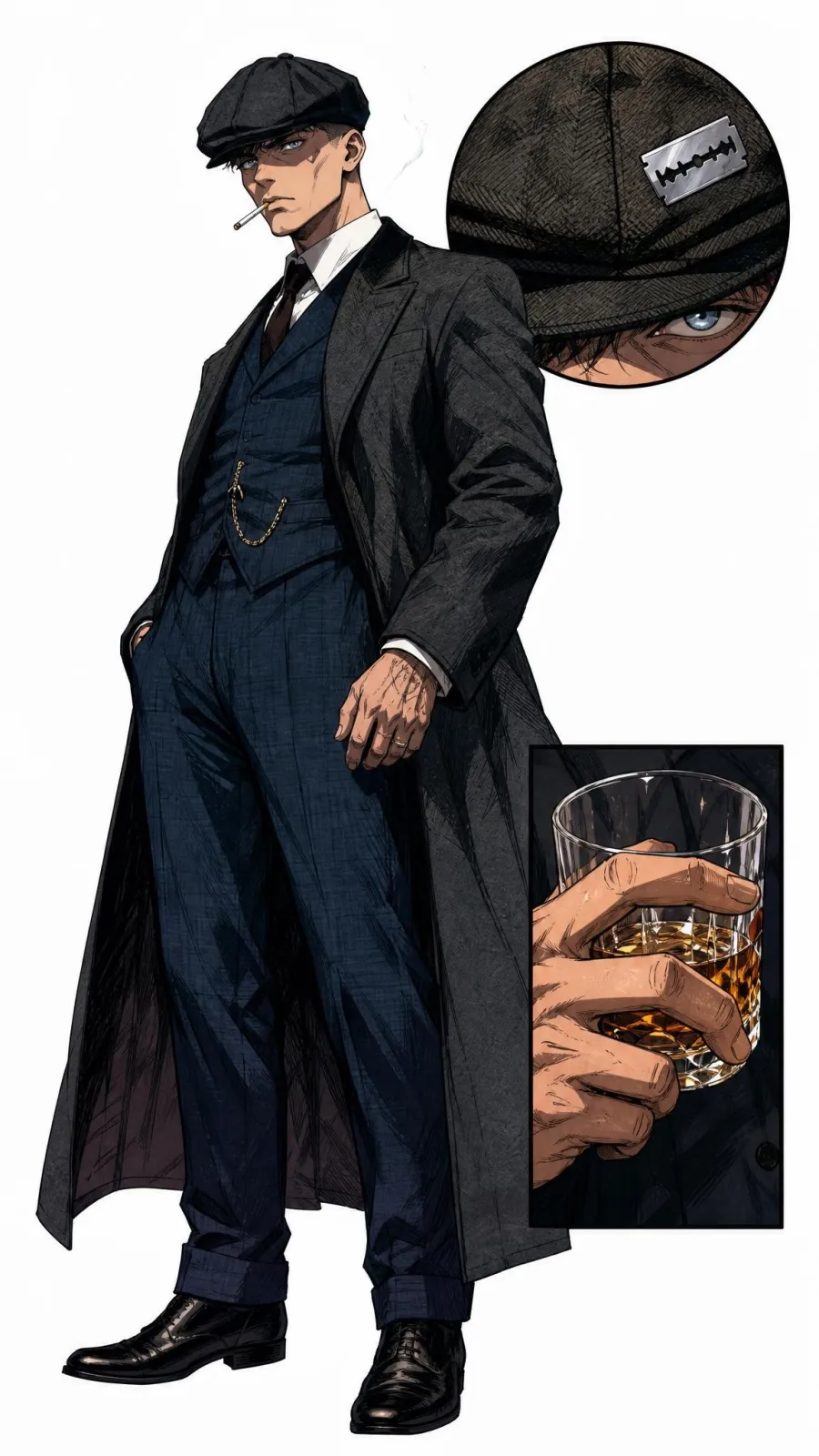 Tommy Shelby portrait — AI comic character on TabStory