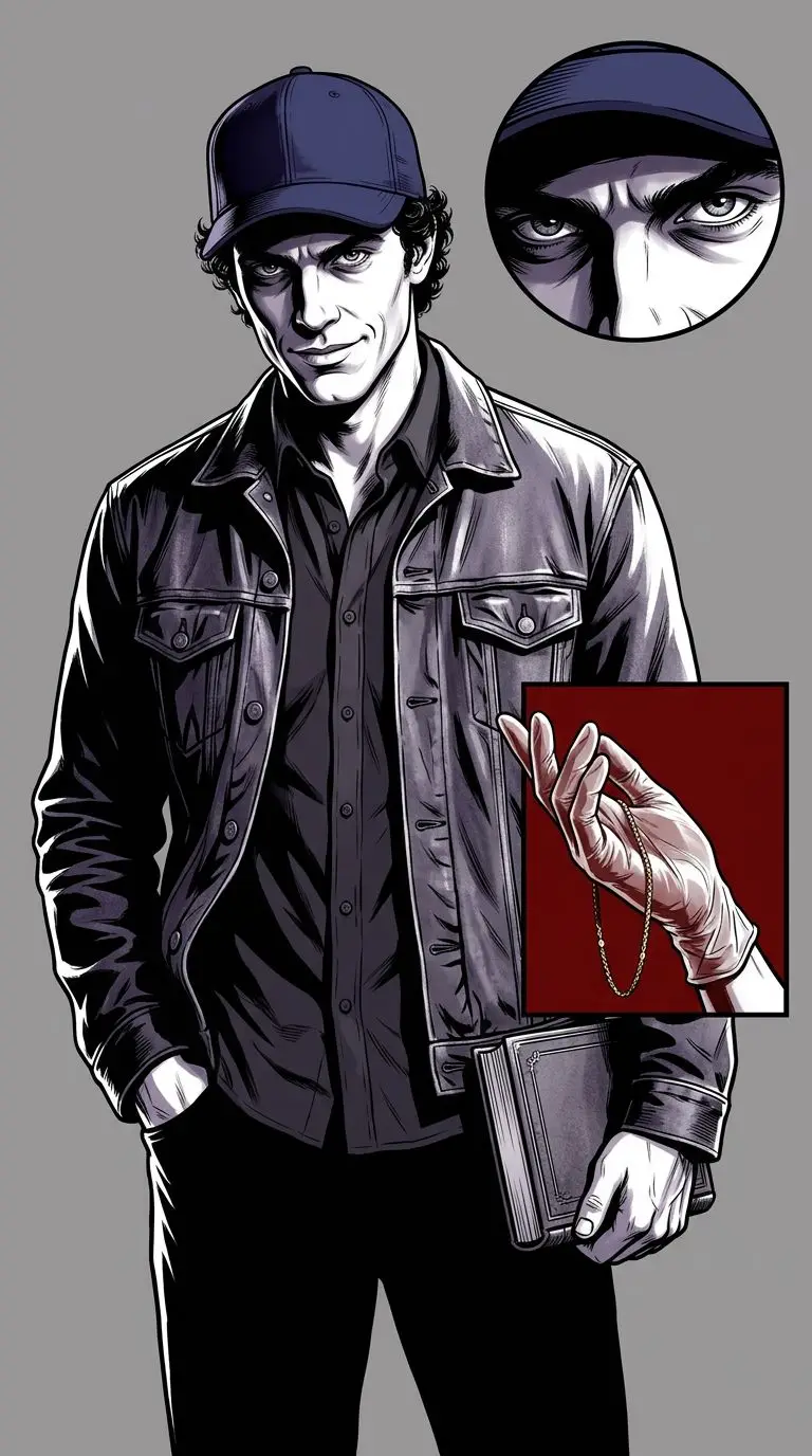 Joe Goldberg portrait — AI comic character on TabStory