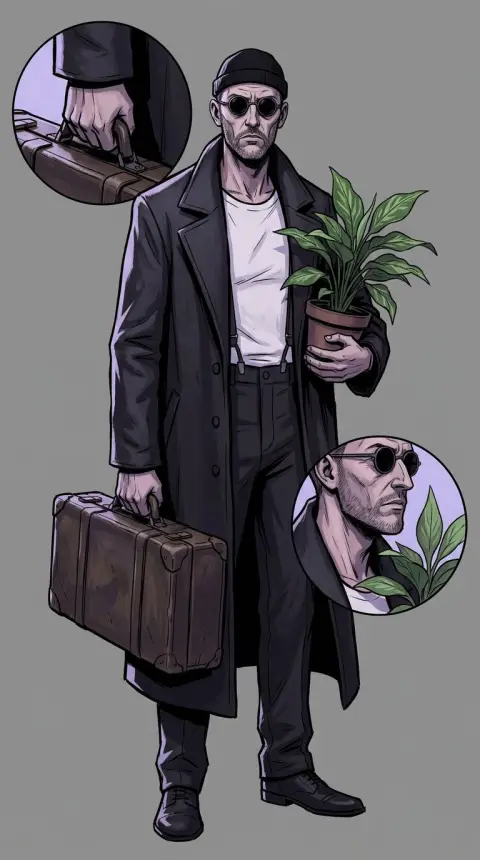 Léon Montana — related AI comic character