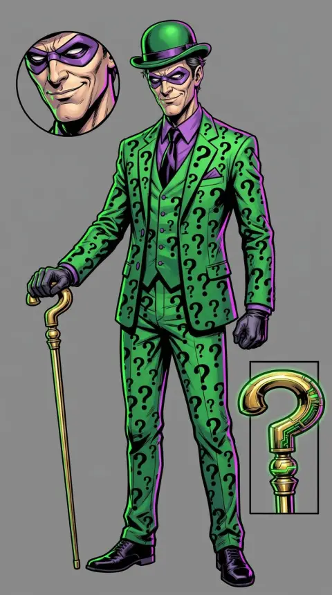 The Riddler / Edward Nygma — related AI comic character