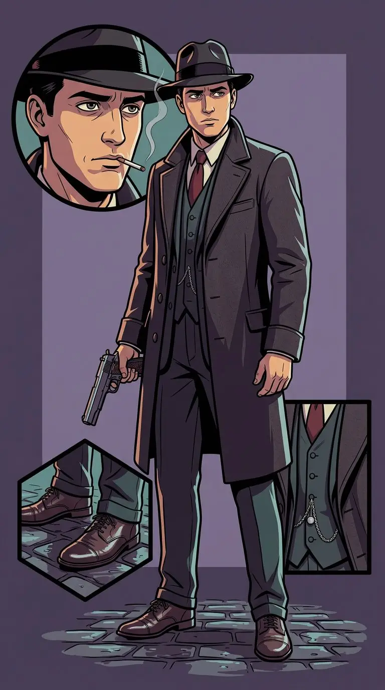 Thomas Angelo portrait — AI comic character on TabStory