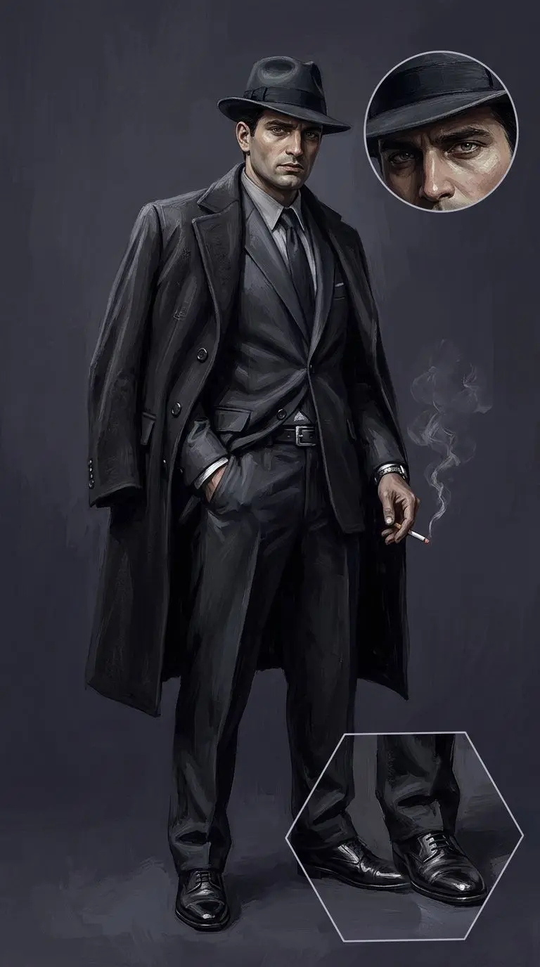 Vito Scaletta portrait — AI comic character on TabStory