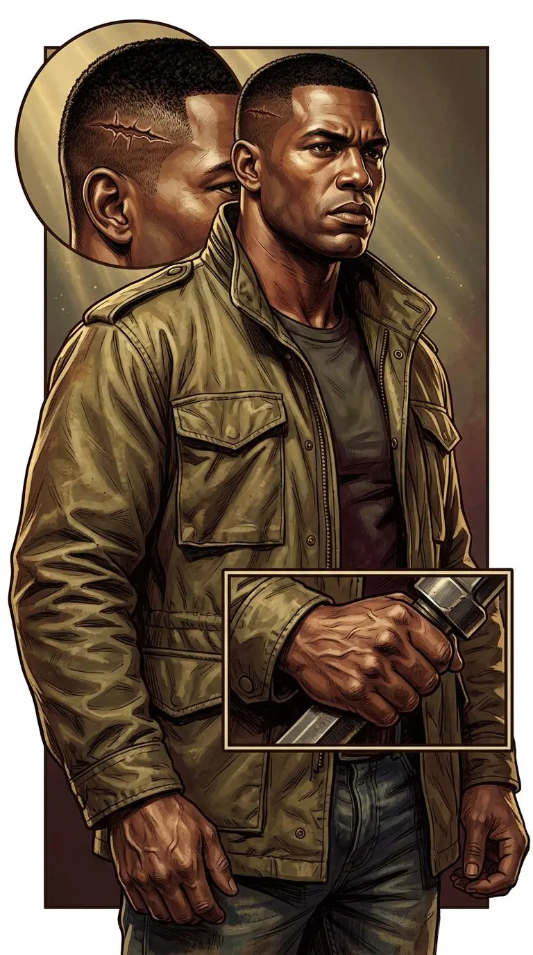 Lincoln Clay portrait — AI comic character on TabStory