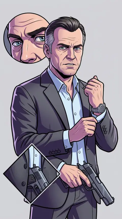 Michael De Santa — related AI comic character