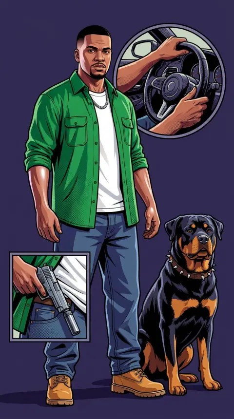 Franklin Clinton — related AI comic character