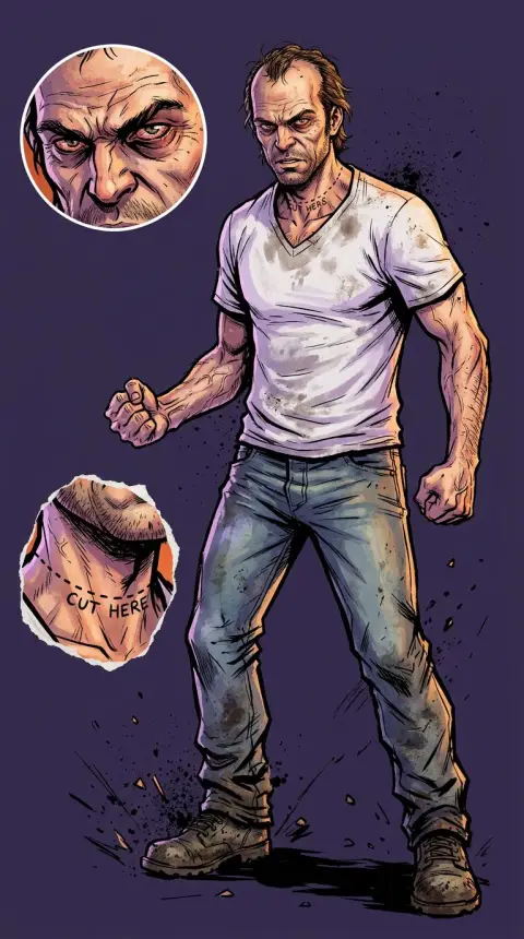 Trevor Philips — AI comic character