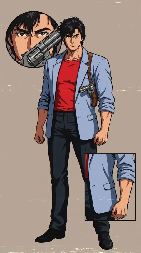 Ryo Saeba — AI comic character