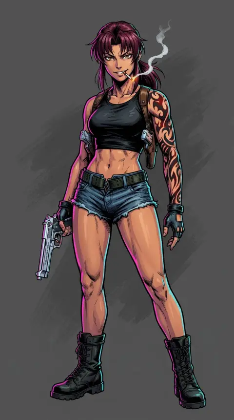 Revy — AI comic character