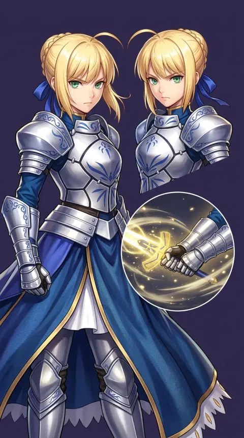 Artoria Pendragon — AI comic character