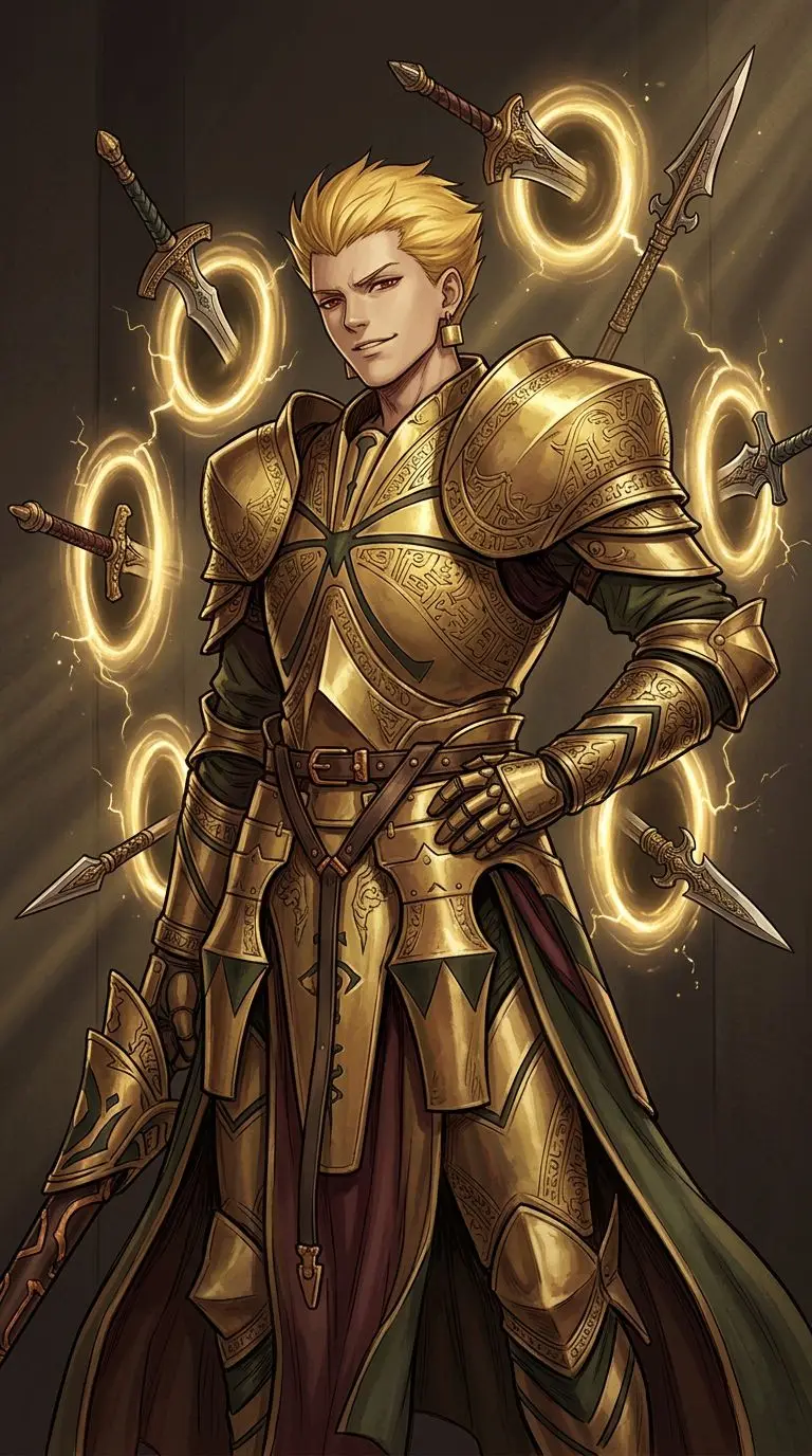 Gilgamesh portrait — AI comic character on TabStory