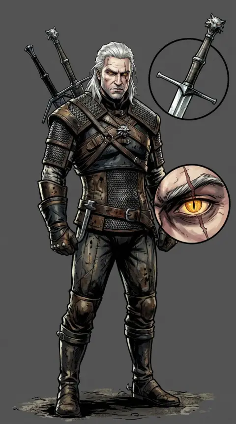 Geralt of Rivia — AI comic character